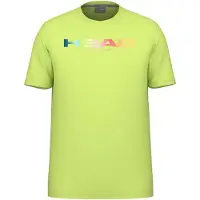 Head Racket Rainbow Short Sleeve T-shirt Geel S Man
