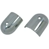 Goldenship Rub Rail End Cap Zilver 57 mm
