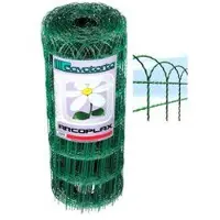 Cavatorta Gegalvaniseerd, plastic gecoat, groen "Arcoplax" hekwerk - cm.40h., verticale draaddikte 3,2, horizontale draaddikte 2,2