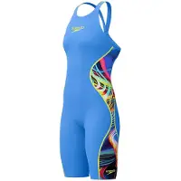 Speedo Fastskin Lzr Pure Intent 2.0 Open Back Competition Swimsuit Blauw UK 23 Vrouw