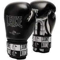 Leone1947 Iconic Artificial Leather Boxing Gloves Zwart 10M oz