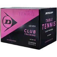 Dunlop 40+ Club Training Table Tennis Balls Wit 144 Balls