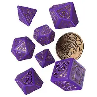 Q-workshop The Witcher Dice Set - Yennefer - Sorceress Supreme (7 pcs + coin)