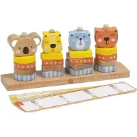 Eurekakids Stacking Blocks Game With Wild Cards Geel Kinderen