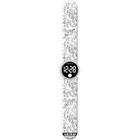 Watchitude Slap Watch Unicorns Colorable Clock Zilver