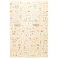 Asalvo Foldable Farm-city Play Mat 120x180 Cm Beige Kinderen