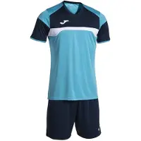 Joma Danubio Iii Short Sleeve Set Blauw 3-4 Years Kinderen