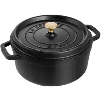 Staub Ronde Stoof-/Braadpan 28 cm Zwart