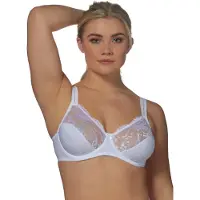 Elbrina niet-voorgevormde beugelbh Lace wit female | Maat: C 75
