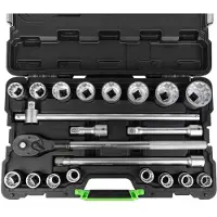 JBM 53728 3/4´´ Dopsleutel-en Ratelset 21 Stukken