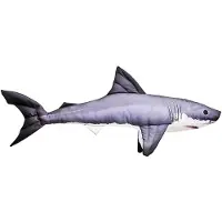 Gaby White Shark Pillow Zilver