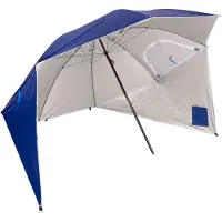Aktive Windproof Ø240cm Uv50 Beach Umbrella Blauw Ø240 cm