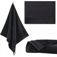 Zwoltex Paulo 3 Handdoek 30x50cm Zwart Katoen 500g/m² Antibacterieel