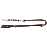 Dingo SOFT Verstelbare Leren Hondenhalsband 2.5x220cm Bruin