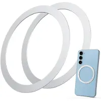 MOJOGEAR 2x magnetische ring voor MagSafe - Geschikt voor alle Smartphones & Hoesjes - MagSafe plakring telefoon - Duo Pack - Metaal - Zwart