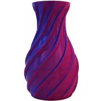 Intratuin Vaas 3D Singapore Roze / Paars D 18 H 29 Cm