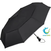 FARE Paraplu - Ø105 cm - Stormparaplu - Opent en Sluit Automatisch - Carbon - Winddicht - Polyester - Zwart