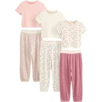Next Nachtkledij lichtbeige / groen / rosa / magenta