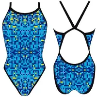 Turbo Pixels Revolution Swimsuit Blauw S Vrouw