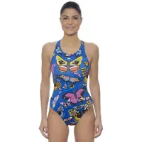 Turbo Style Butterfly Swimsuit Blauw L Vrouw