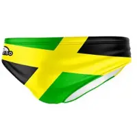 Turbo Jamaica Swimming Brief Groen,Geel 9-10 Years Jongen
