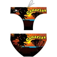 Turbo Canary Islands Sunset Swimming Brief Zwart 7-8 Years Jongen