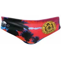 Turbo San Diego Pro Resist Swimming Brief Rood,Zwart 12-24 Months Jongen