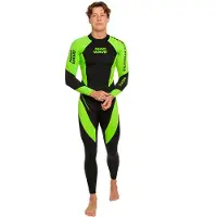 Mad Wave Opnwtr Hydrostar Dsss Fls Long Sleeve Neoprene Wetsuit Groen XS Man