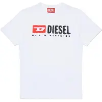 Diesel T-shirt wit Jongens Katoen Ronde hals Printopdruk - maat 170