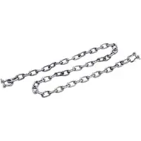 Seachoice Galvanized Anchor Lead Chain With Shackles Grijs 8 mm x 1.5 m