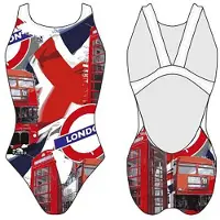 Turbo Wp London Swimsuit Rood 2XL Vrouw