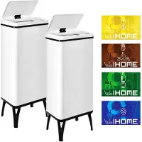 Wellhome Slimme Prullenbakken 60l 2 Eenheden