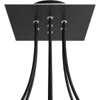 Creative Cables Krovnq207f103 Rose-one Square Matte Black Doucheset