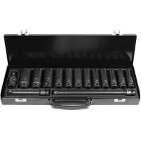 JBM 1/2´´ Impact Set With 12 Long Hexagonal Sockets + S Adapter 15 Stukken