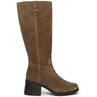 Timberland Women Bellevaux Tall Zip Up Boot Dark Brown Suede-Schoenmaat 36
