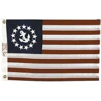 Taylor Sewn U.s. Yacht Ensign Flag Veelkleurig 20´´ x 30´´