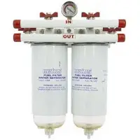 VETUS Double 10 Micron Max Water Separator/fuel Filter Wit