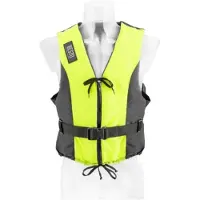 Besto Dinghy Zipper zwemvest geel/zwart