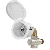 PLASTIMO Flexible Cover Water Inlet Square Elbow Connector Box 13.5x9.6x7 Cm Transparant