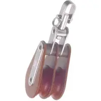 Talamex Hye Traditional Swivel Eye Double Block Pulley Zilver 13 mm