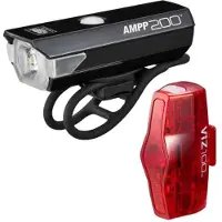 Cateye Ampp200 + Viz100 Lichtset