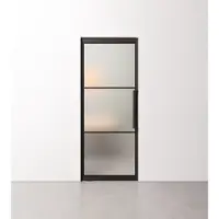 Barnwoodweb Taatsdeur 3 vaks met mat glas in standaard maten
