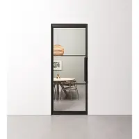 Barnwoodweb Taatsdeur 3 vaks met helder glas in standaard maten