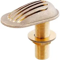 Maestrini 3/4´´ Thru-hull With Drain Strainer Goud