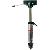Springfield Marine Taper-lock Power Rise Adjustable Pedestal Zilver