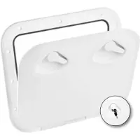Nuova Rade Mid Line Hatch With Lock 380x380 Mm Wit