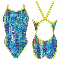Turbo Dots Revolution Swimsuit Blauw 7-8 Years Meisje