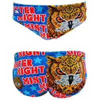 Turbo Mister Night Swimming Brief Zwart 9-10 Years Jongen