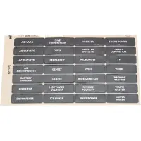 Bep Marine Set-5n Electrical Panel Sticker Kit Zwart