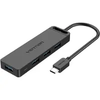 Vention USB C Hub voor 4 Poort USB 3.0 met OTG Functie